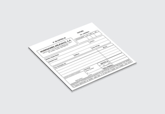 Factura / Forma Libre - Papelería - Inversiones Arlevaco, C.A.