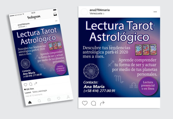 Publicación Instagram - Tarot astrológico - Ana María