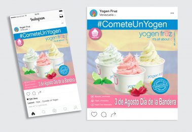 Publicación Instagram - Día de la Bandera - Yogen Früz