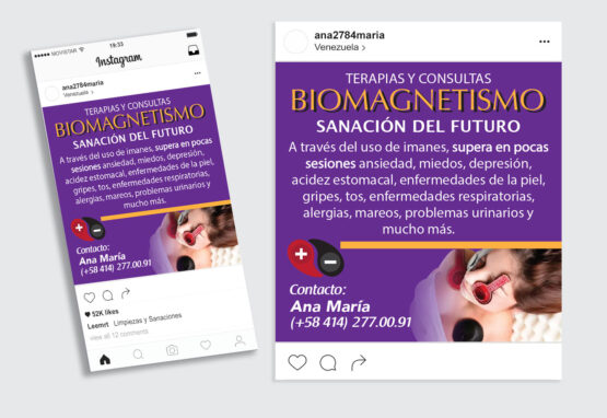 Publicación Instagram - Biomagnetismo - Ana María