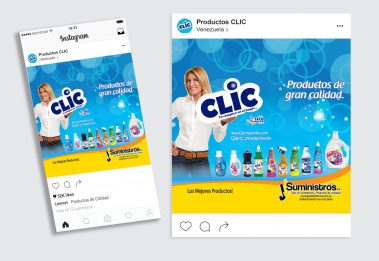 Publicación Instagram - Publicidad JJ - Productos CLIC