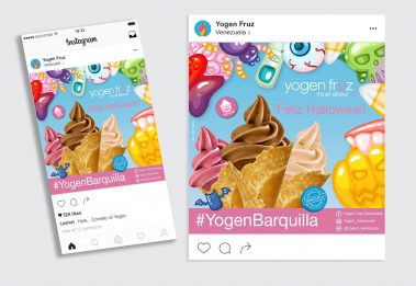 Publicación Instagram - Halloween - Yogen Früz