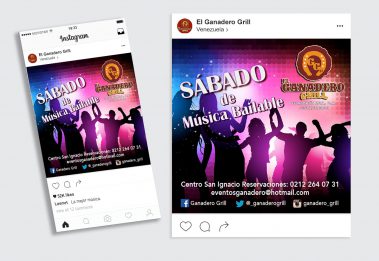 Publicación Instagram - Sábado Bailable - El Ganadero Grill