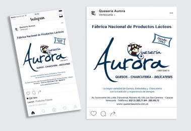 Publicación Instagram - Publicidad - Quesería Aurora