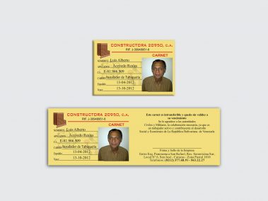 Carnet - Constructora 20990