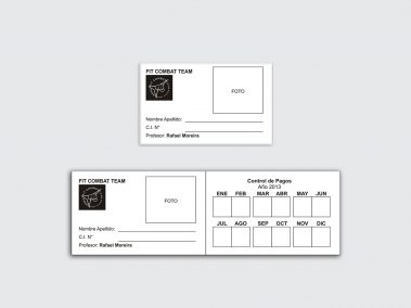 Carnet - Cobro mensual - Fit Combat