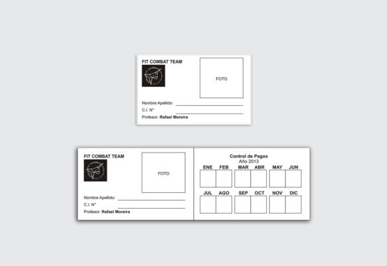 Carnet - Cobro mensual - Fit Combat