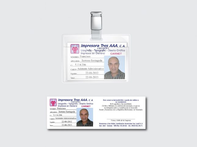 Carnet - Impresora Tres AAA