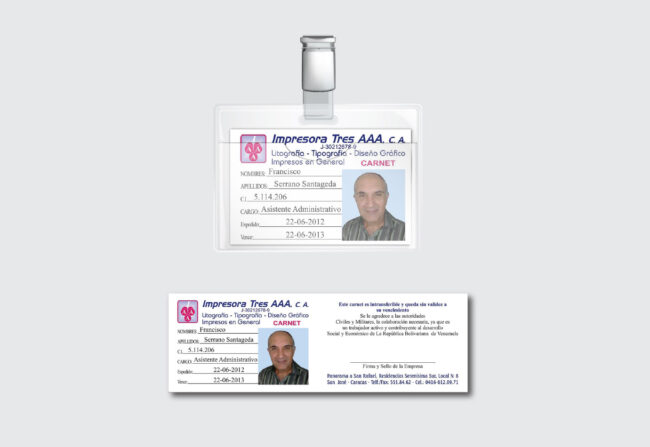 Carnet - Impresora Tres AAA