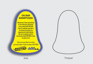 Etiqueta - Electro 600 - Campanita
