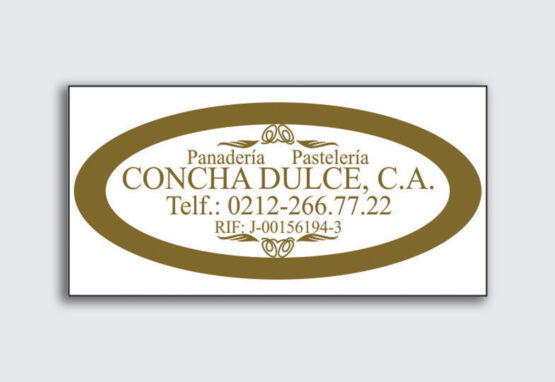 Etiqueta - Pastelería Concha Dulce