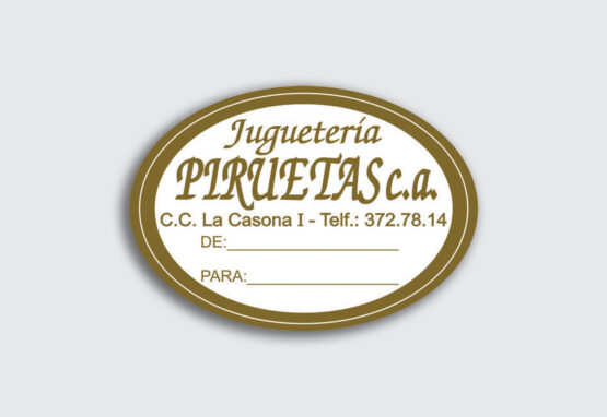 Etiqueta - Juguetería Piruetas
