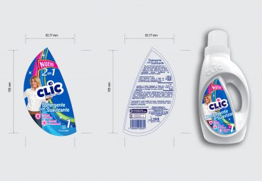Etiqueta- Detergente con suavizante - Productos Clic