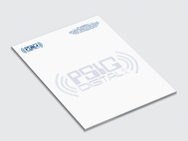 Hoja membretada - Papelería - PSIG Digital, C.A.
