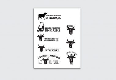 Logo - Propuestas de logos - Carniceria Los 4 del Plan, C.A.