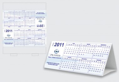 Calendario para mesa - Platco