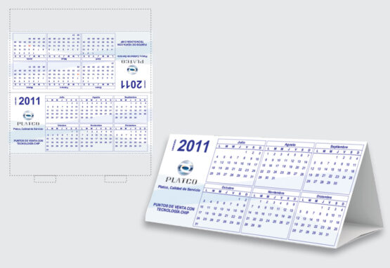 Calendario para mesa - Platco