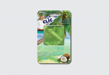 Diseño de empaque - Eliminador de olores - Barra - Coco - Productos Clic