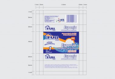 Diseño de empaque - Esponja celulosa - Full Hogar