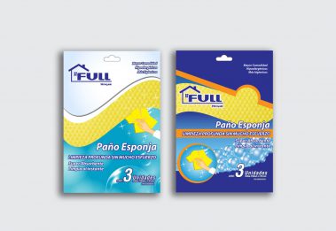 Diseño de empaque - Paño esponja - Full Hogar