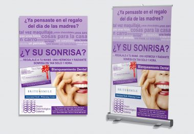 Afiche / Pendones - Día de las madres - Grupo Odontológico Galerías - GOG