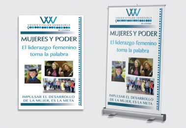 Afiche / Pendones - Mujeres Poder - Voces Vitales