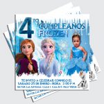 Tarjeta de invitación - Cumpleaños - Frozen 2 - Anabella