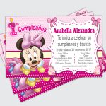 Tarjeta de invitación - Cumpleaños - Mini - Anabella