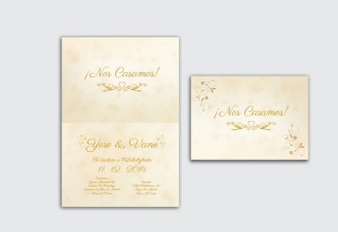 Tarjeta de invitación - Boda - Yose & Vane