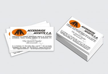 Tarjeta de presentación - Accesorios Accetts
