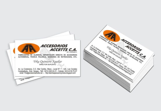 Tarjeta de presentación - Accesorios Accetts