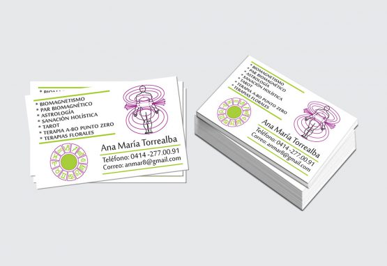 Tarjeta de presentación - Biomagnetismo - Ana Maria
