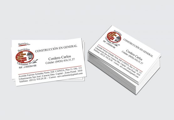 Tarjeta de presentación - Servicios Carlosme 33