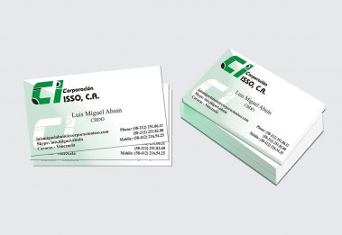 Tarjeta de presentación - Corporación Isso, C.A.