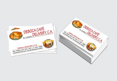 Tarjeta de presentación - Deboca Cafe
