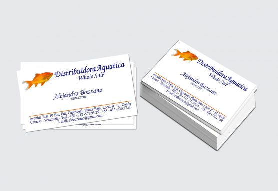 Tarjeta de presentación - Distribuidora Aquatica