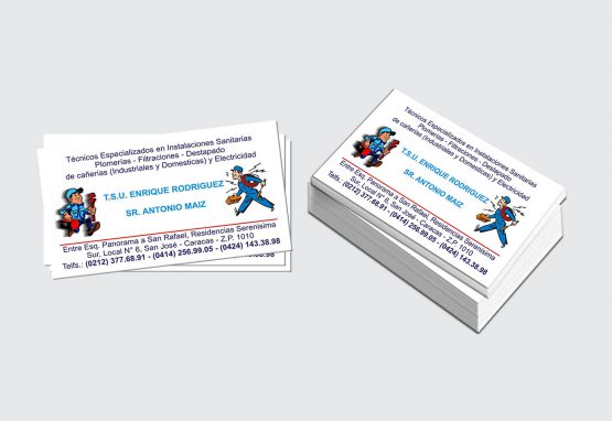 Tarjeta de presentación - Tec. Enrique Rodríguez