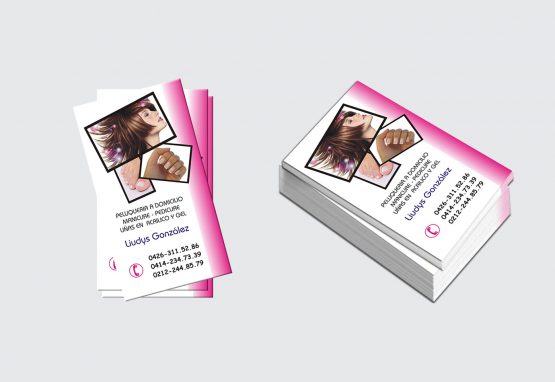 Tarjeta de presentación - Peluquería - Liudys González