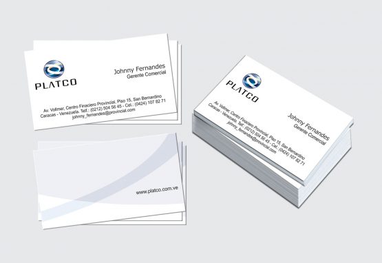 Tarjeta de presentación - Platco - Johnny Fernandes