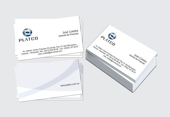 Tarjeta de presentación - Platco - José Coletta