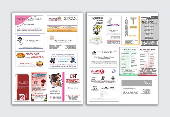 Tarjetas de presentación - Muestras Varias