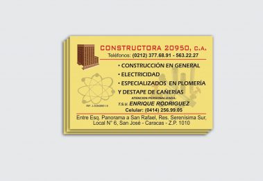 Volante / Flyer - Construtora 20950