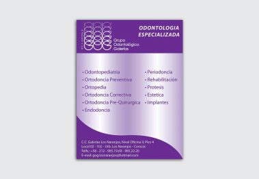 Volante / Flyer - Grupo Odontológico Galerías - GOG
