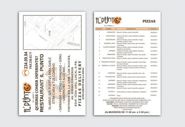 Volante / Flyer - Il Punto - Menú